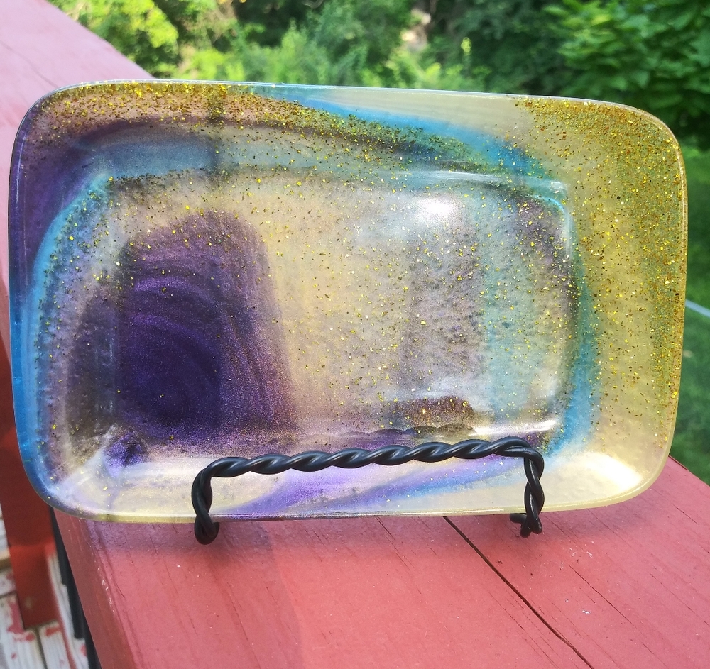 ✨SOLD✨Soap Dish Tray Resin Art Cute Mermaid Sparkly Beautiful Handmade Cute - Picture 15 of 15